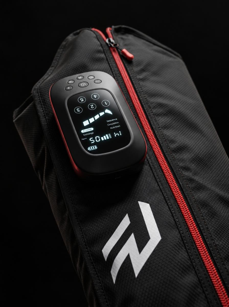 Revvive controller with touch display mounted on the boot